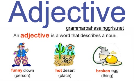 Pengertian Macam Macam Dan Contoh Kalimat Adjective Belajar Grammar Bahasa Inggris Online